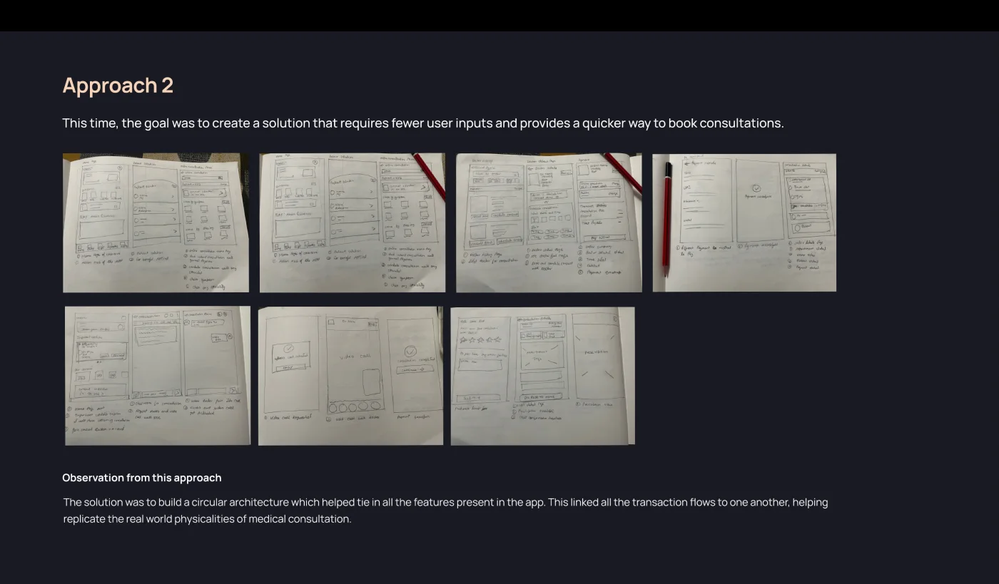 Approach two — circular architecture sketches